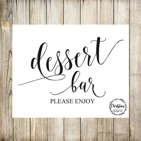 Free Printable Dessert Table Labels